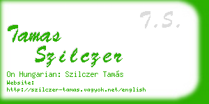 tamas szilczer business card